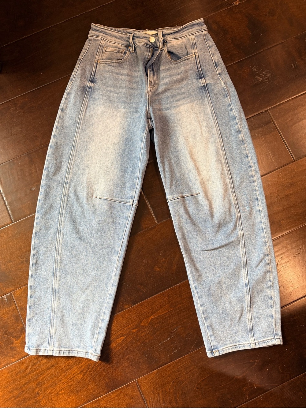 Risen High Rise Boyfriend Barrel Jeans - Women’s Size 7/28 - Picture 2 of 7